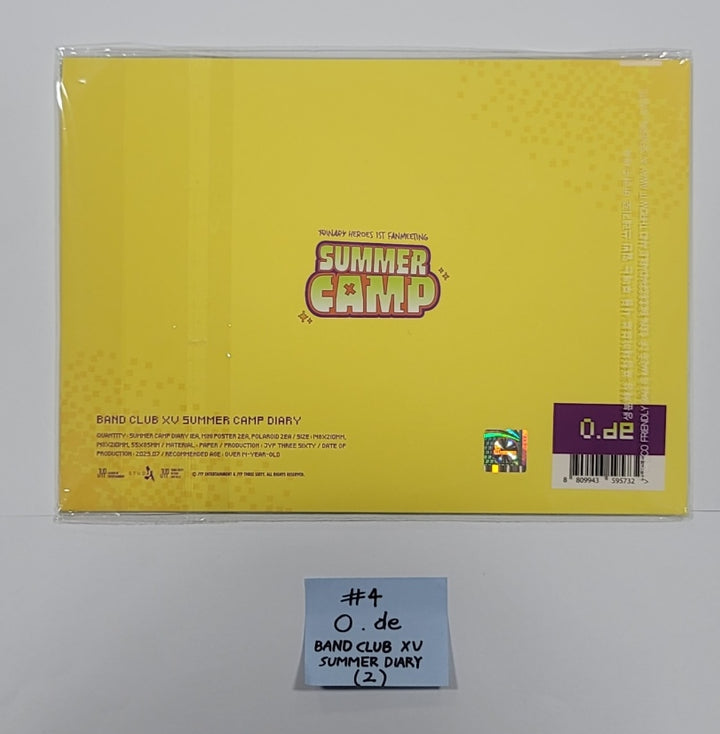 Xdinary Heroes 1st Fanmeeting "SUMMER CAMP" - Official MD [Photo Ticket Set, ID Set, Diary, Photocard Holder Set, Postcard Book, Light Stick Strap, Charm, Badge, Keyring] - HALLYUSUPERSTORE