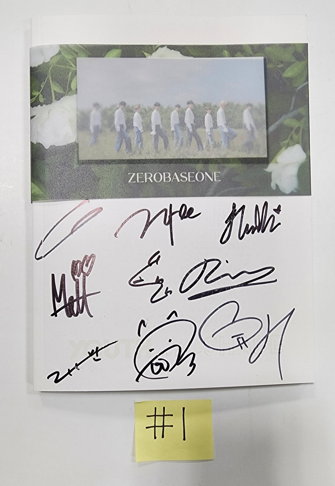 ZEROBASEONE (ZB1) "YOUTH IN THE SHADE"- Hand Autographed(Signed) Promo Album - HALLYUSUPERSTORE