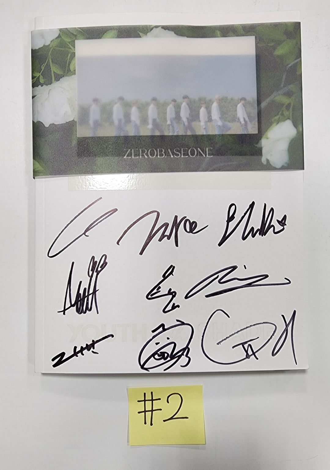 ZEROBASEONE (ZB1) "YOUTH IN THE SHADE"- Hand Autographed(Signed) Promo Album - HALLYUSUPERSTORE