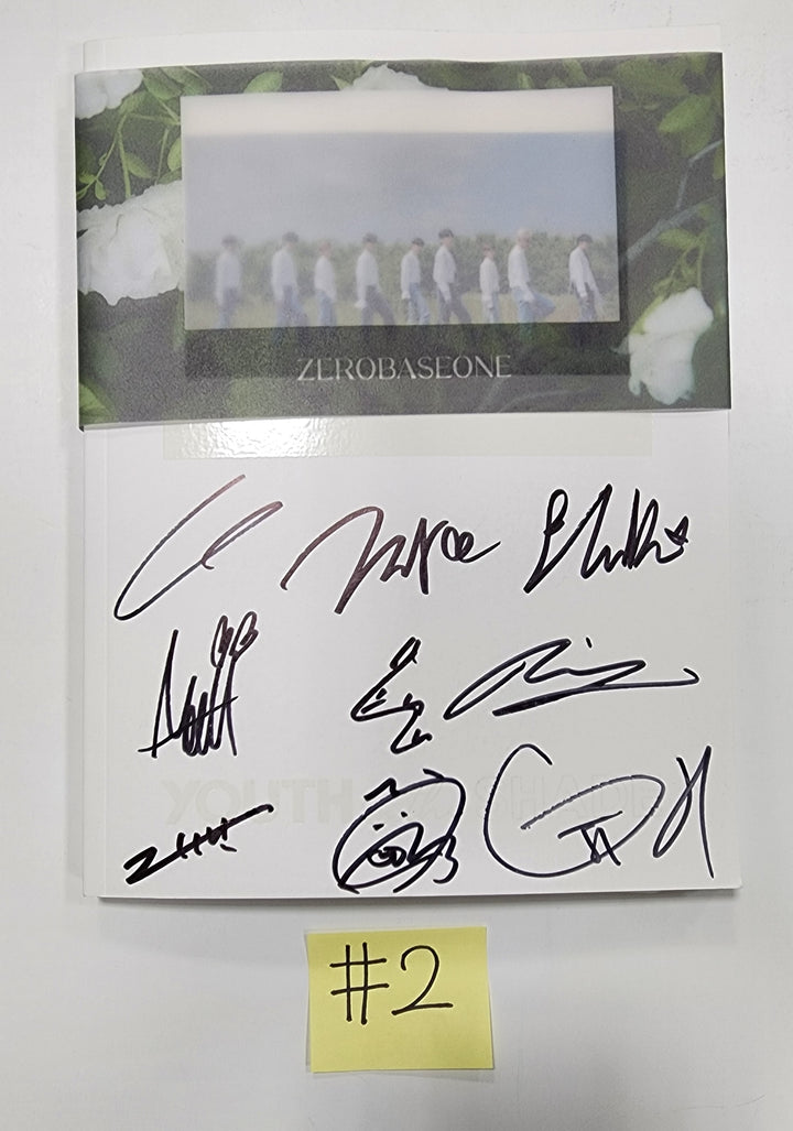 ZEROBASEONE (ZB1) "YOUTH IN THE SHADE"- Hand Autographed(Signed) Promo Album - HALLYUSUPERSTORE