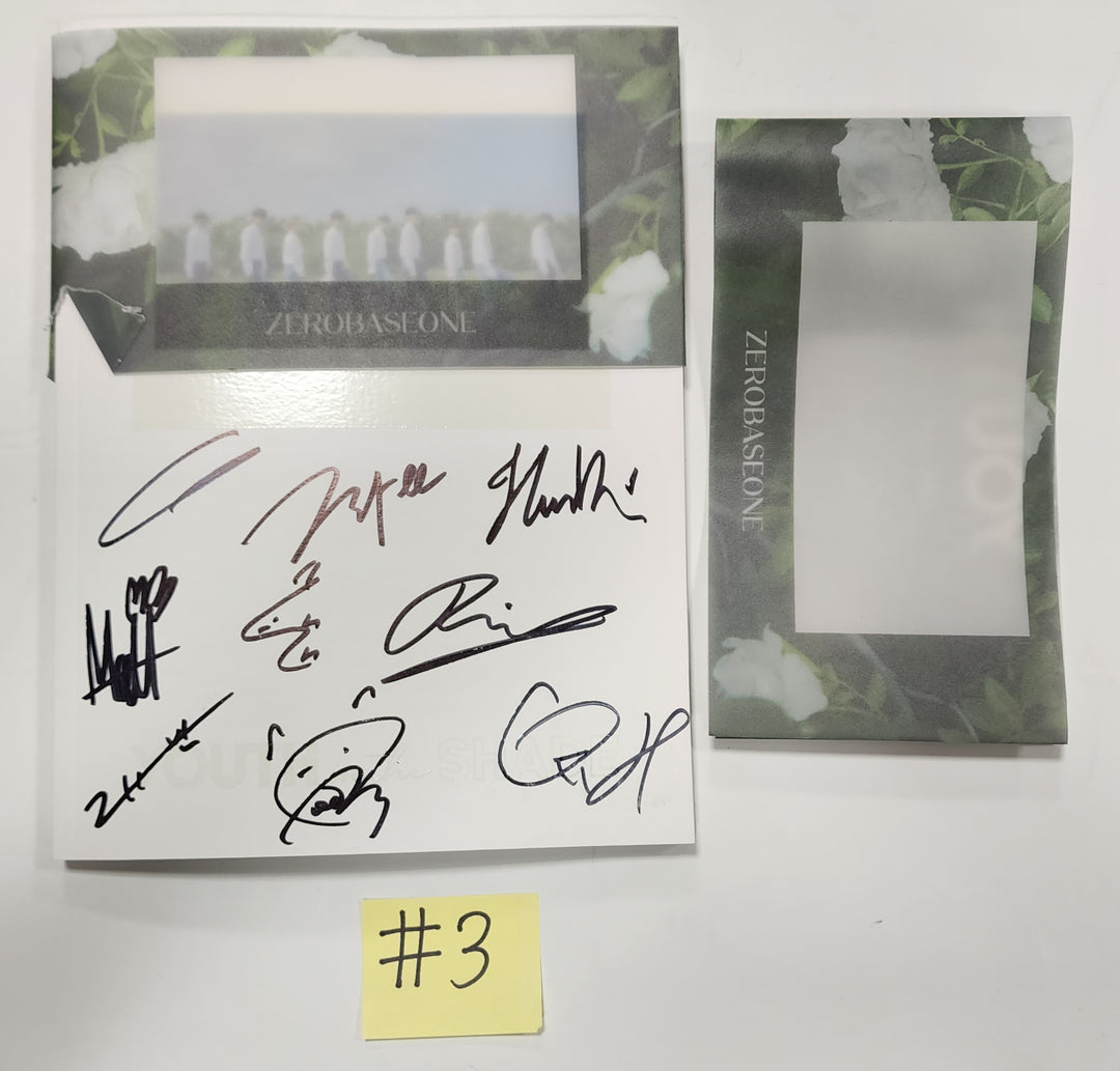 ZEROBASEONE (ZB1) "YOUTH IN THE SHADE"- Hand Autographed(Signed) Promo Album - HALLYUSUPERSTORE