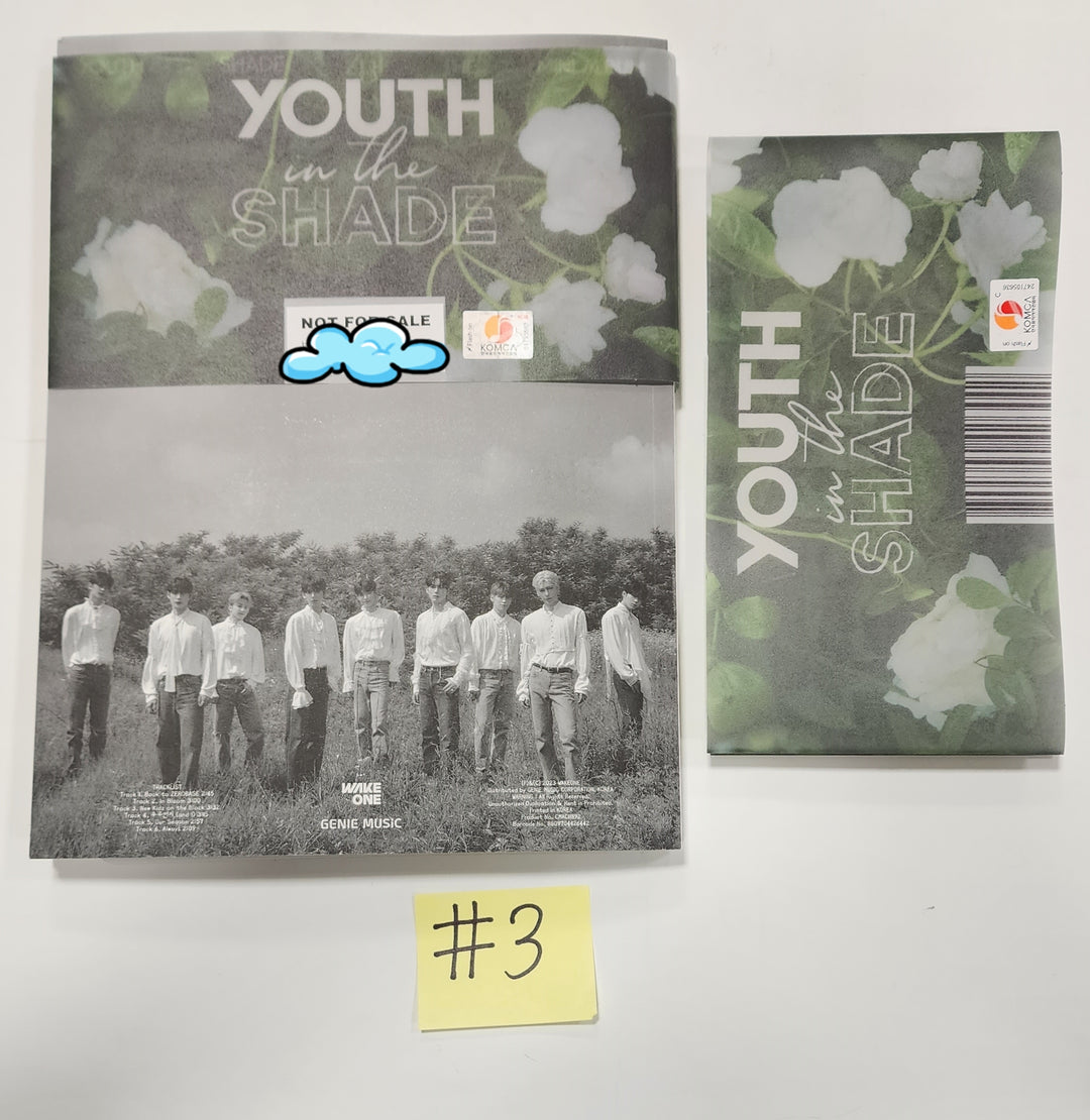 ZEROBASEONE (ZB1) "YOUTH IN THE SHADE"- Hand Autographed(Signed) Promo Album - HALLYUSUPERSTORE
