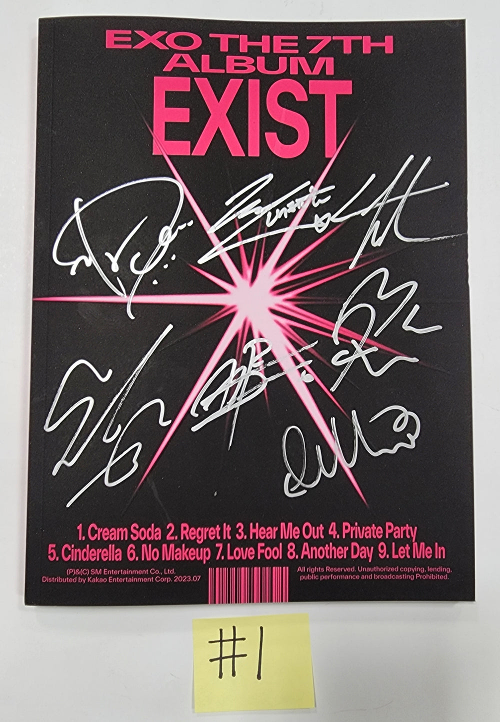 EXO "EXIST" - Hand Autographed(Signed) Promo Album - HALLYUSUPERSTORE