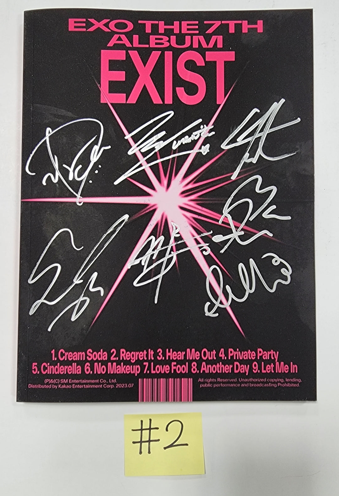 EXO "EXIST" - Hand Autographed(Signed) Promo Album - HALLYUSUPERSTORE