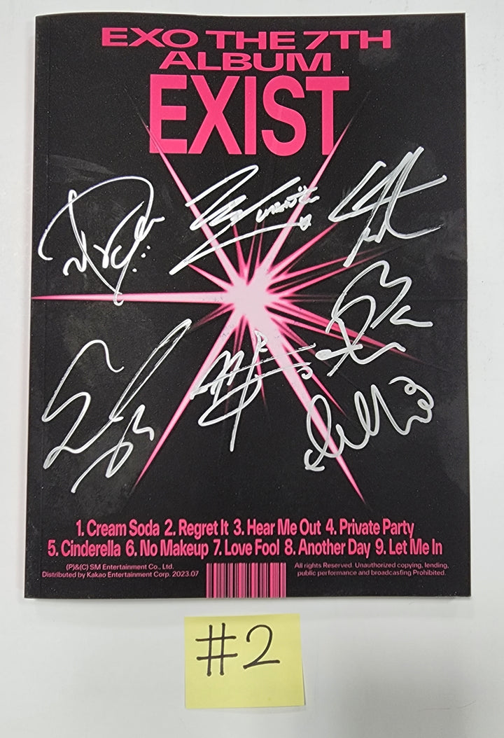 EXO "EXIST" - Hand Autographed(Signed) Promo Album - HALLYUSUPERSTORE