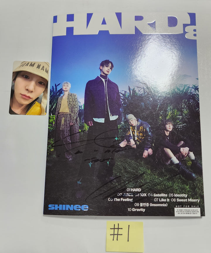 SHINee "HARD" - Hand Autographed(Signed) Promo Album - HALLYUSUPERSTORE
