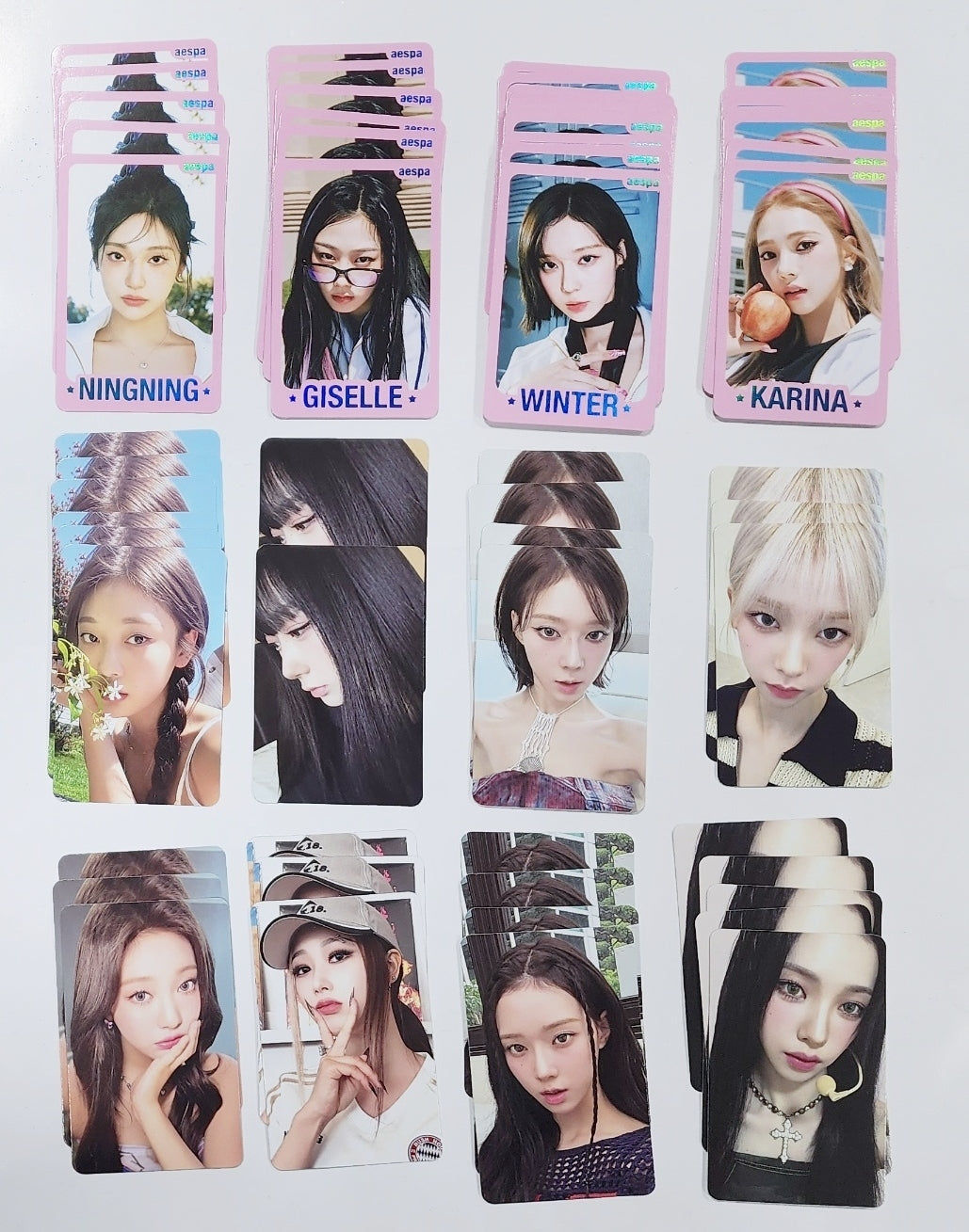 Aespa "MY WORLD" - Official Trading Photocard [A Ver.] - HALLYUSUPERSTORE