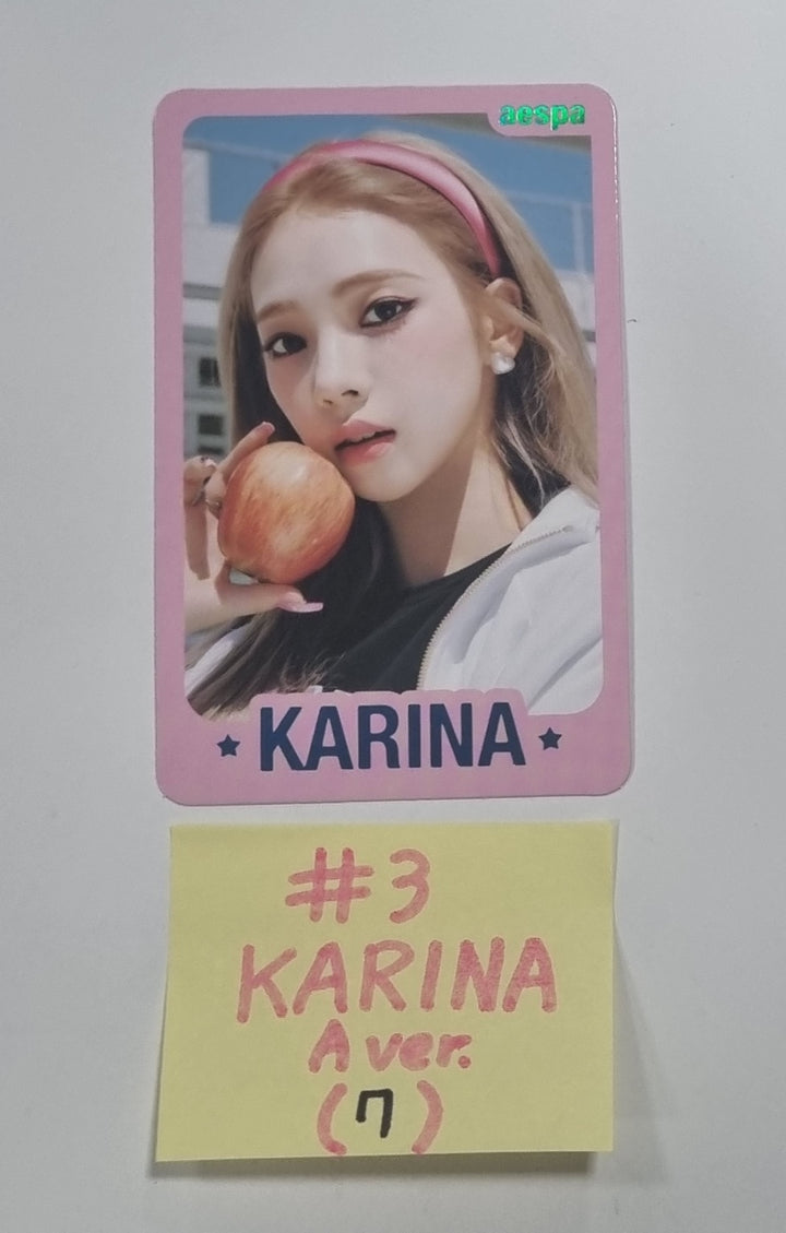 Aespa "MY WORLD" - Official Trading Photocard [A Ver.] - HALLYUSUPERSTORE