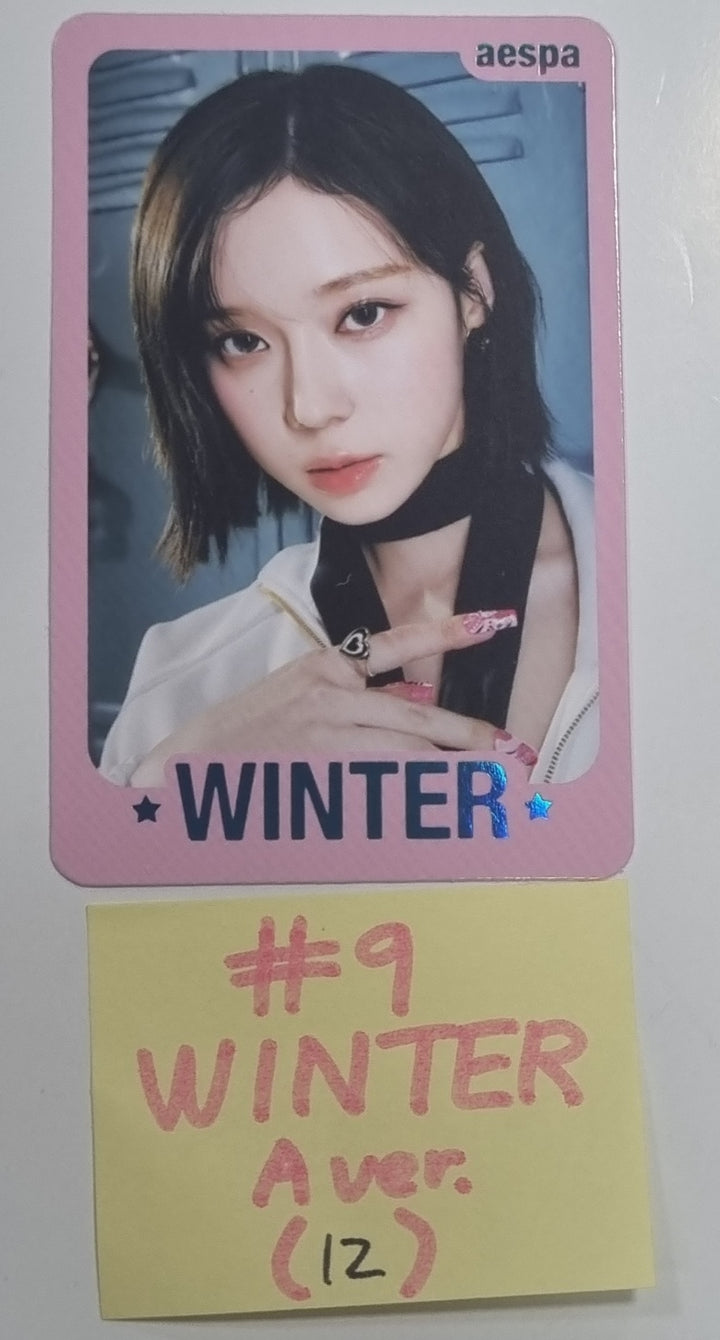 Aespa "MY WORLD" - Official Trading Photocard [A Ver.] - HALLYUSUPERSTORE