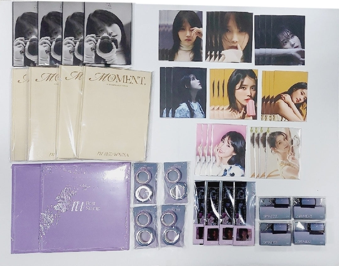 IU "MOMENT" - Official MD [Photo Film Keyring, Lyrics Book, Exhibiton Catalogue, Mount Film set, Postcard, Masking Tape set] - HALLYUSUPERSTORE