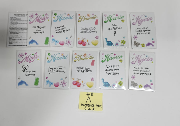 New Jeans "Get Up" 2nd EP - Official Photocard [Bunny Beach Bag Ver, NJ Box Ver, Weverse Ver] (Restocked 7/26) - HALLYUSUPERSTORE