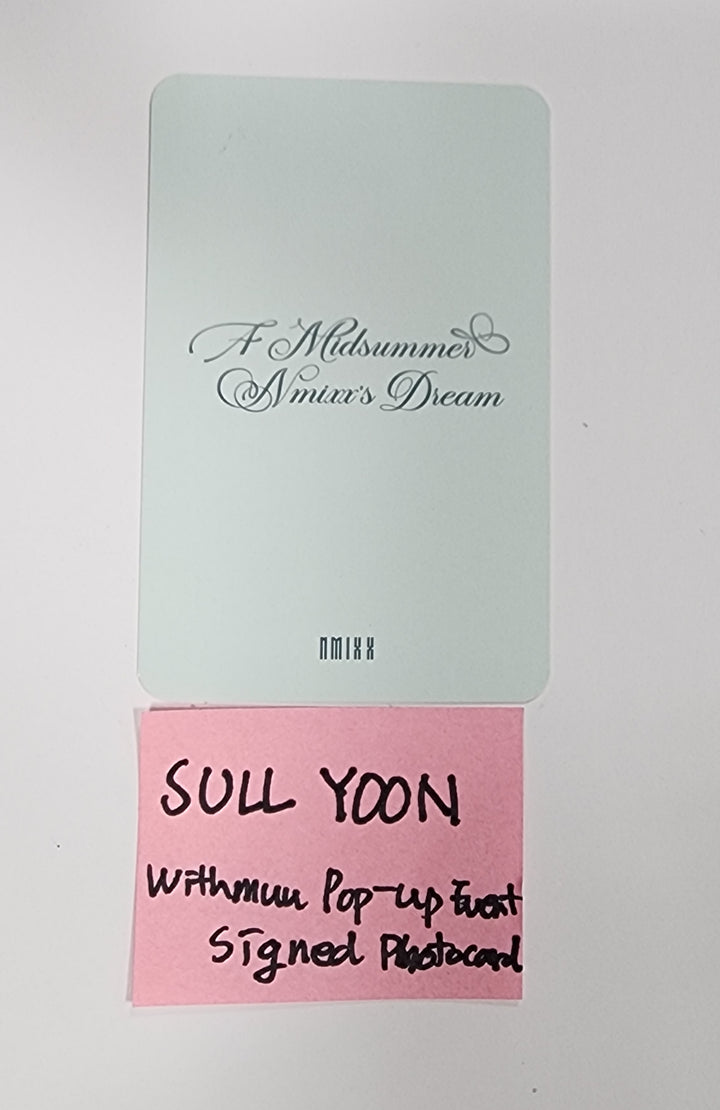 Sullyoon (Of NMIXX) "A Midsummer NMIXX’s Dream" - Hand Autographed(Signed) Photocard - HALLYUSUPERSTORE