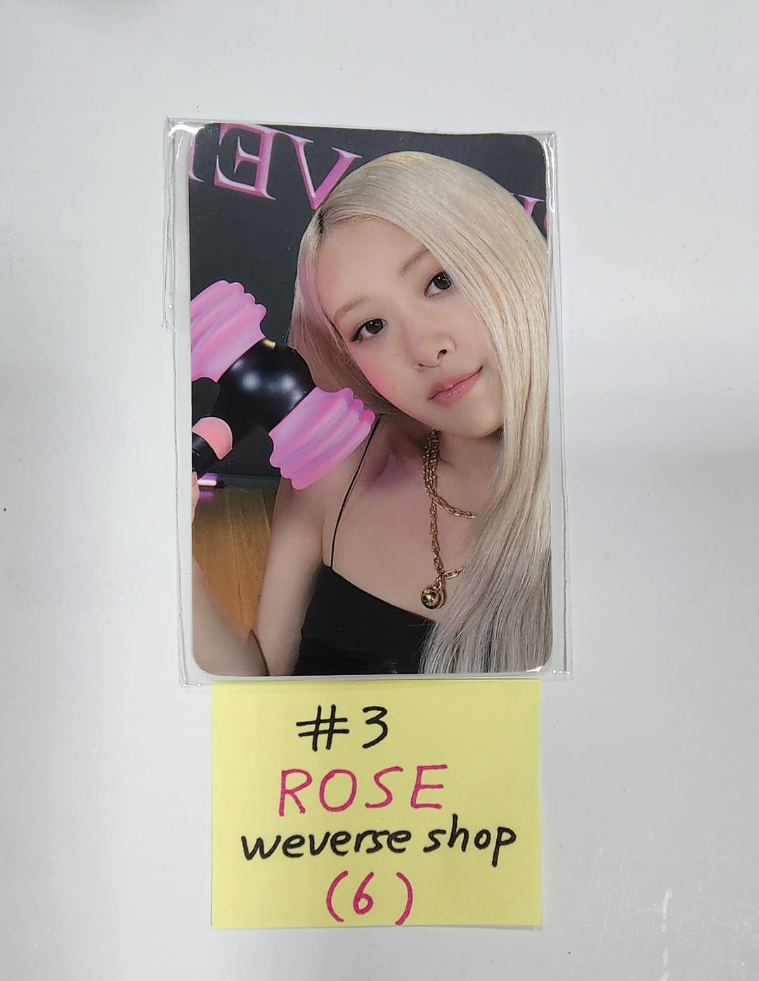 BLACK PINK - Official Light Stick Ver.2 Weverse Customer Special Event Photocard - HALLYUSUPERSTORE