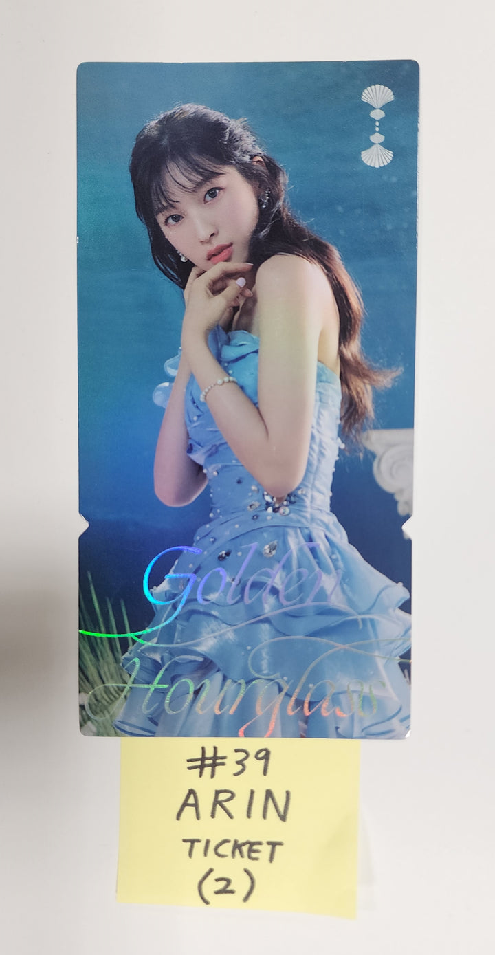 Oh My Girl "Golden Hourglass" - Official Photocard, Ticket - HALLYUSUPERSTORE