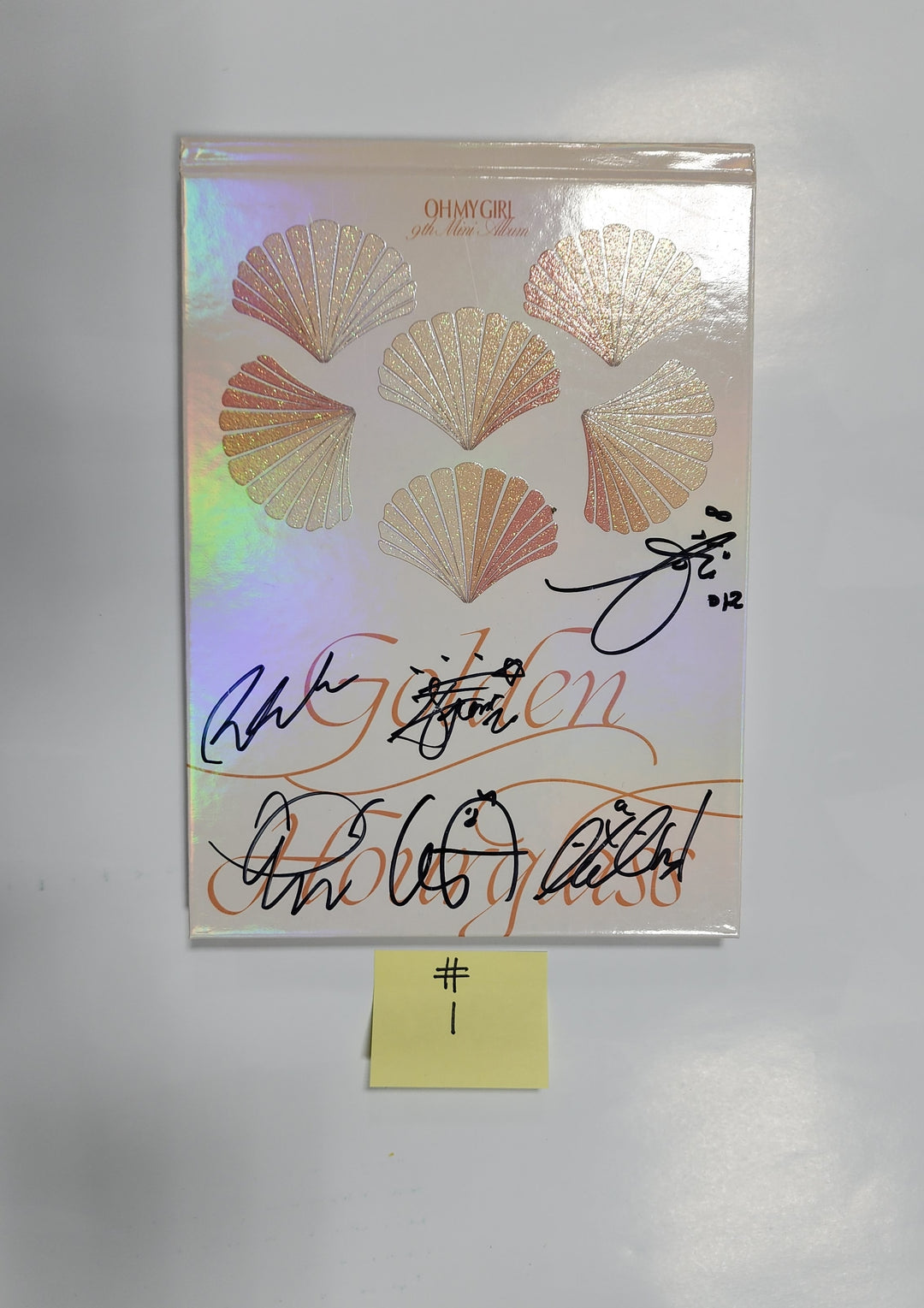 Oh My Girl "Golden Hourglass" - Hand Autographed(Signed) Promo Album - HALLYUSUPERSTORE