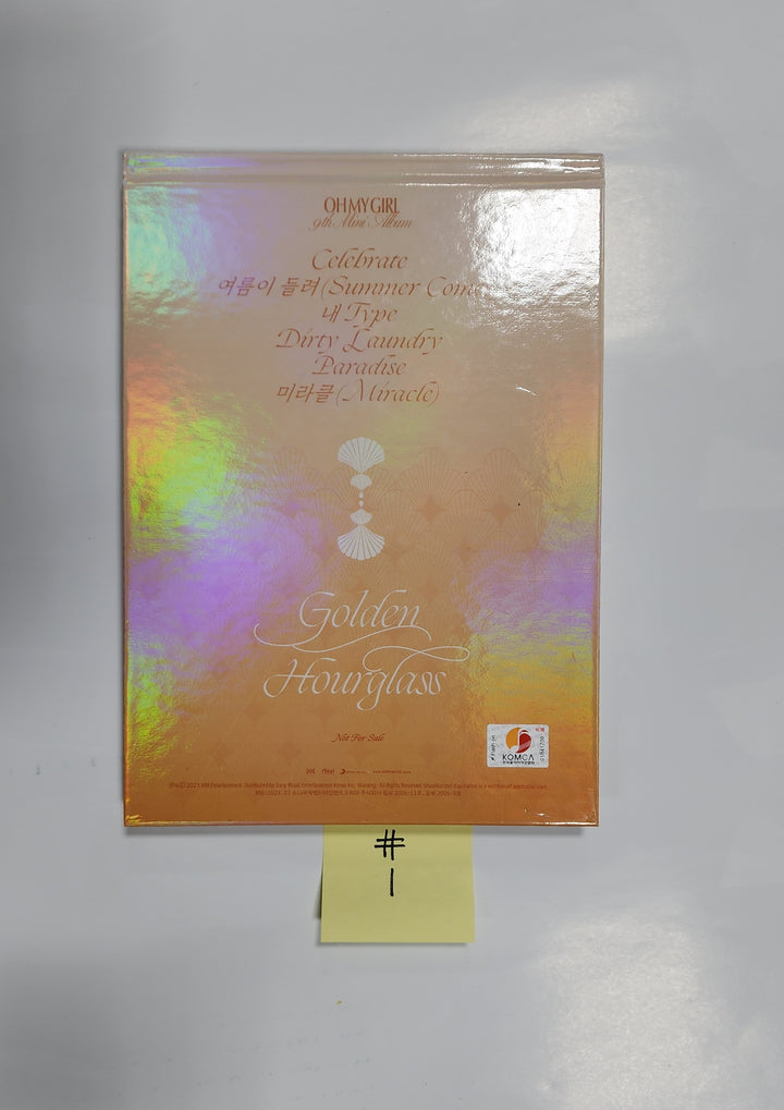 Oh My Girl "Golden Hourglass" - Hand Autographed(Signed) Promo Album - HALLYUSUPERSTORE