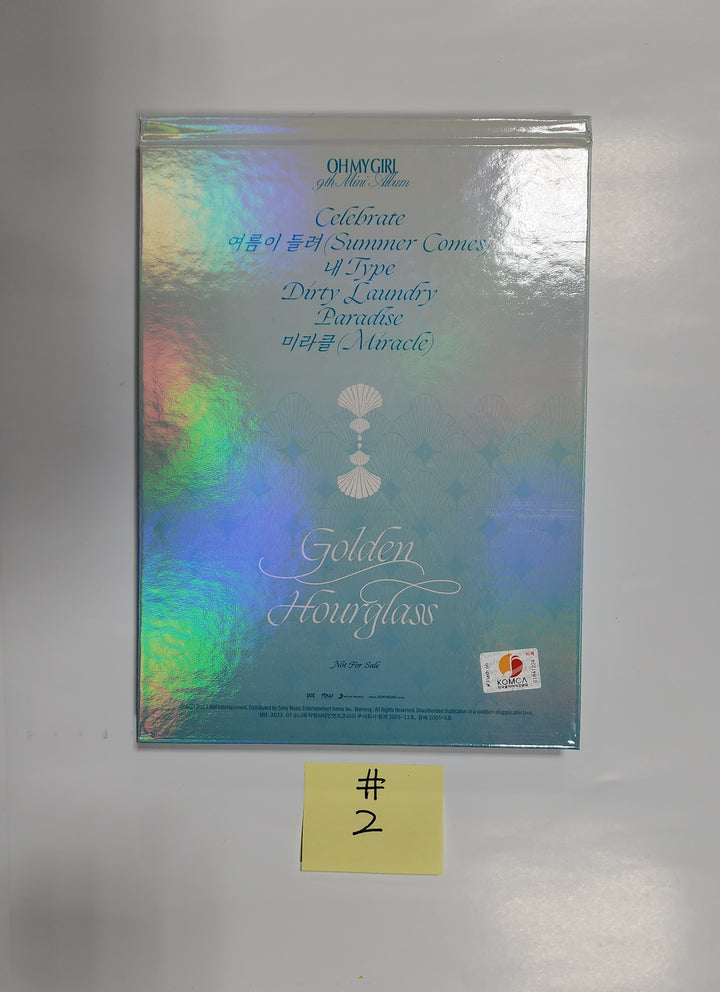 Oh My Girl "Golden Hourglass" - Hand Autographed(Signed) Promo Album - HALLYUSUPERSTORE
