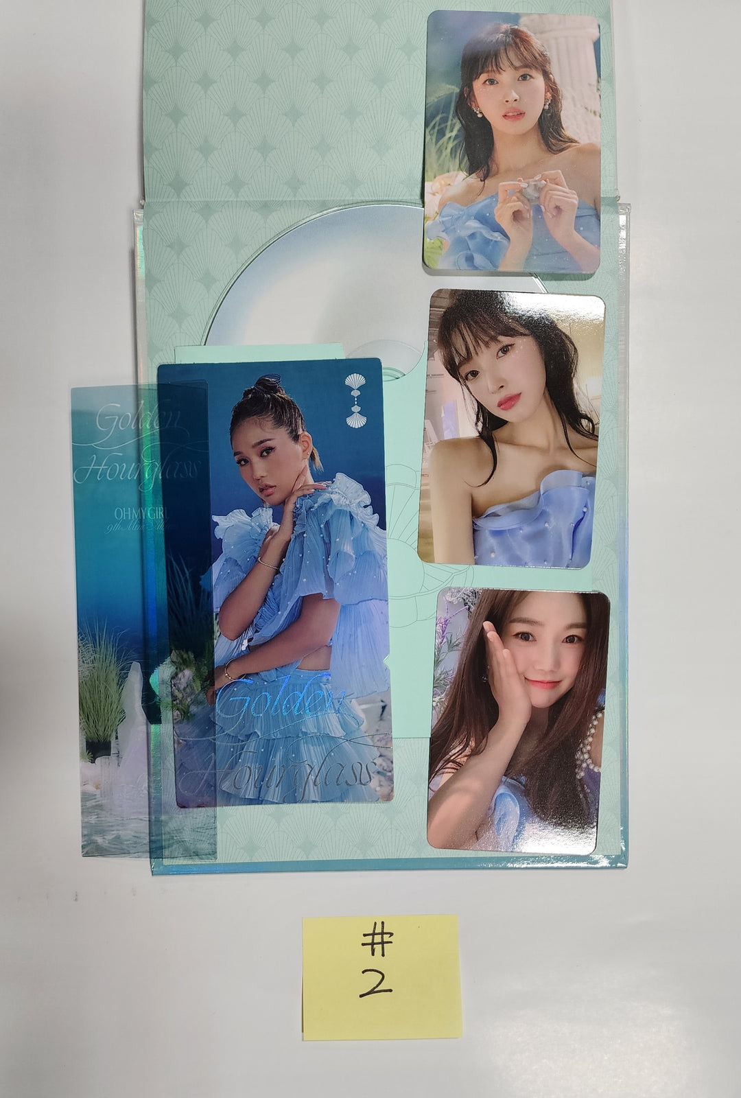 Oh My Girl "Golden Hourglass" - Hand Autographed(Signed) Promo Album - HALLYUSUPERSTORE
