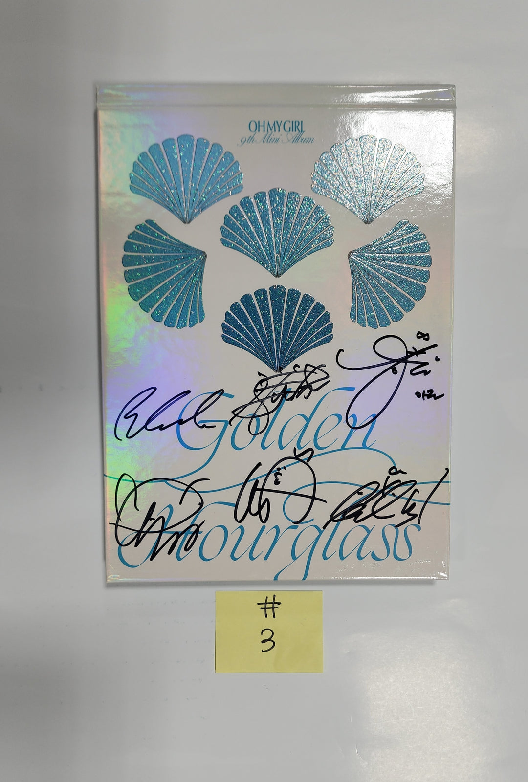 Oh My Girl "Golden Hourglass" - Hand Autographed(Signed) Promo Album - HALLYUSUPERSTORE