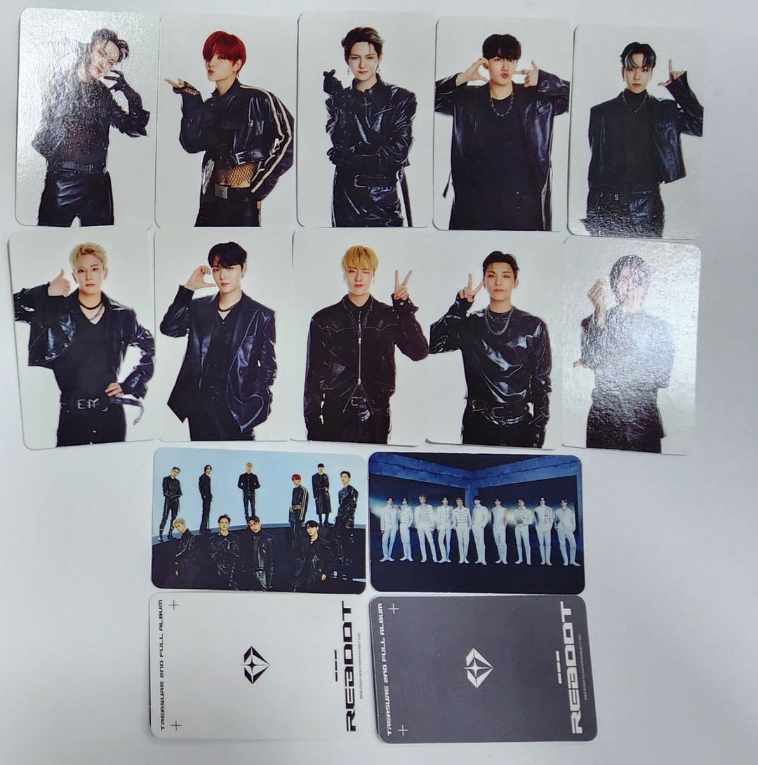 Treasure 2nd Full "REBOOT" - Official Photocard (YG Tag Album) [Front &amp; Back Photocard + Group Photocard] - HALLYUSUPERSTORE