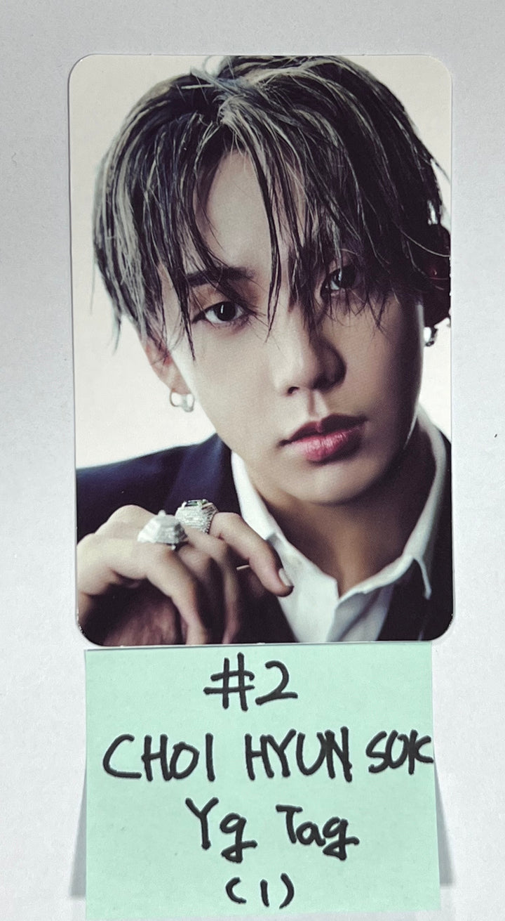 Treasure 2nd Full "REBOOT" - Official Photocard (YG Tag Album) [White &amp; Red Ver.] - HALLYUSUPERSTORE