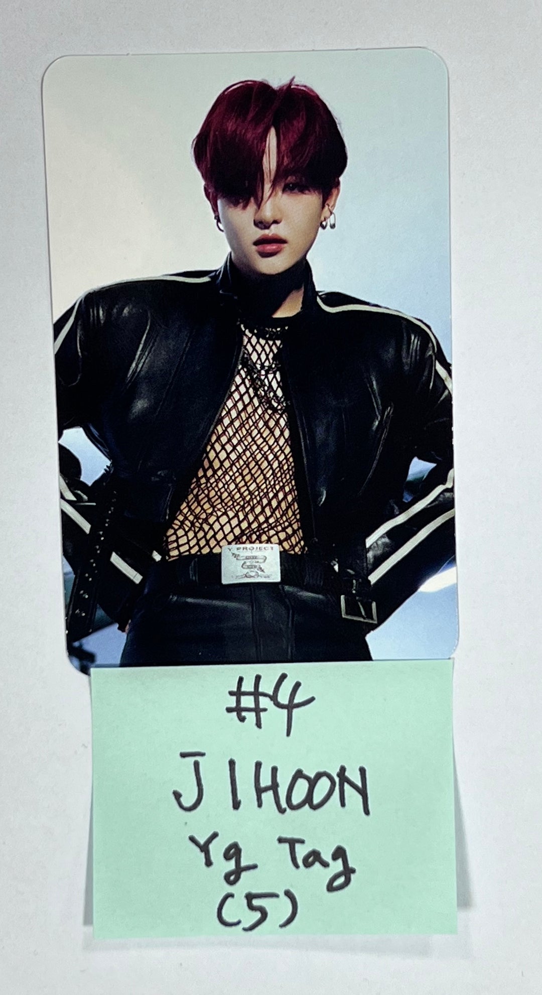 Treasure 2nd Full "REBOOT" - Official Photocard (YG Tag Album) [White &amp; Red Ver.] - HALLYUSUPERSTORE