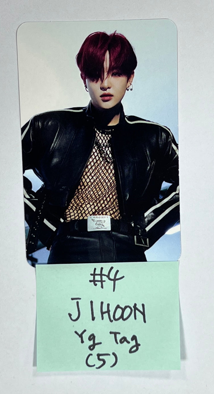 Treasure 2nd Full "REBOOT" - Official Photocard (YG Tag Album) [White &amp; Red Ver.] - HALLYUSUPERSTORE