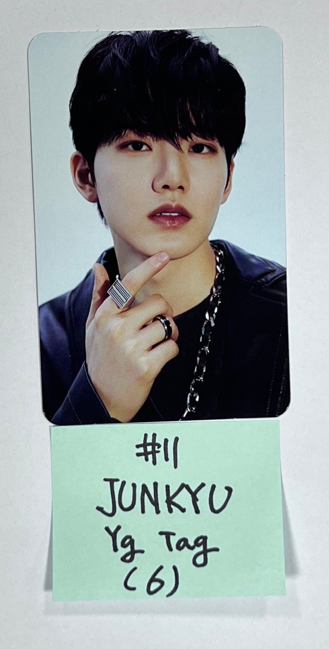 Treasure 2nd Full "REBOOT" - Official Photocard (YG Tag Album) [White &amp; Red Ver.] - HALLYUSUPERSTORE