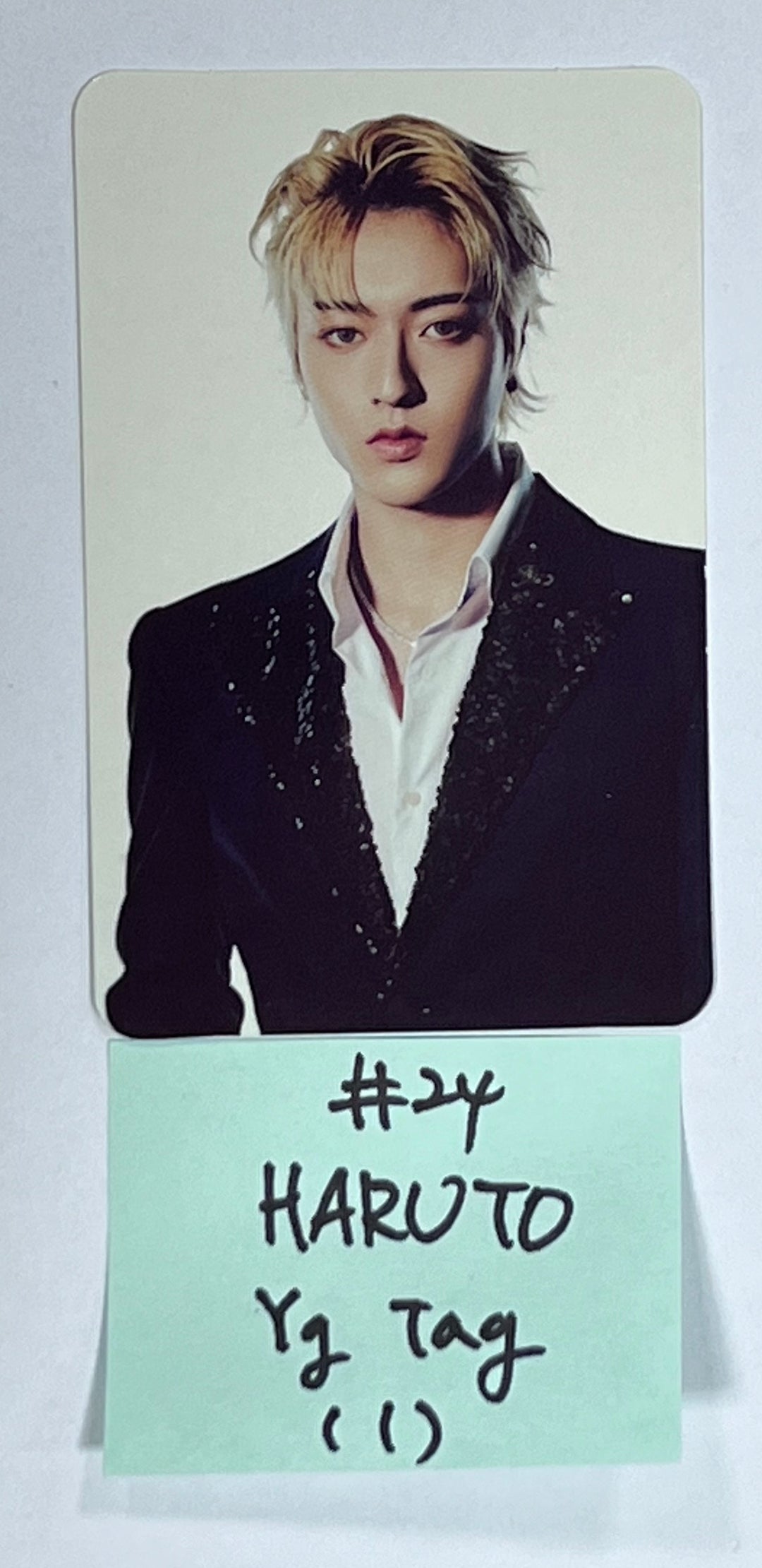 Treasure 2nd Full "REBOOT" - Official Photocard (YG Tag Album) [White &amp; Red Ver.] - HALLYUSUPERSTORE