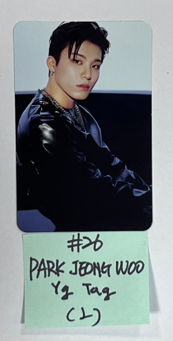 Treasure 2nd Full "REBOOT" - Official Photocard (YG Tag Album) [White &amp; Red Ver.] - HALLYUSUPERSTORE