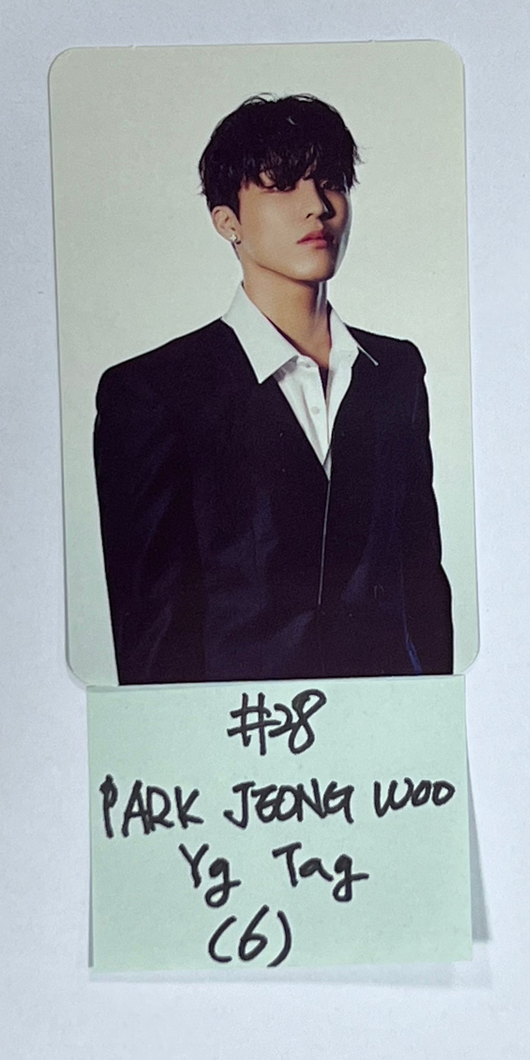 Treasure 2nd Full "REBOOT" - Official Photocard (YG Tag Album) [White &amp; Red Ver.] - HALLYUSUPERSTORE