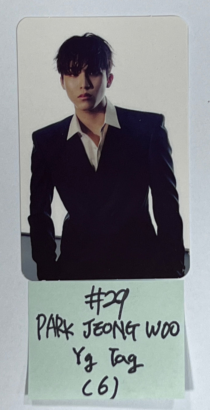 Treasure 2nd Full "REBOOT" - Official Photocard (YG Tag Album) [White &amp; Red Ver.] - HALLYUSUPERSTORE
