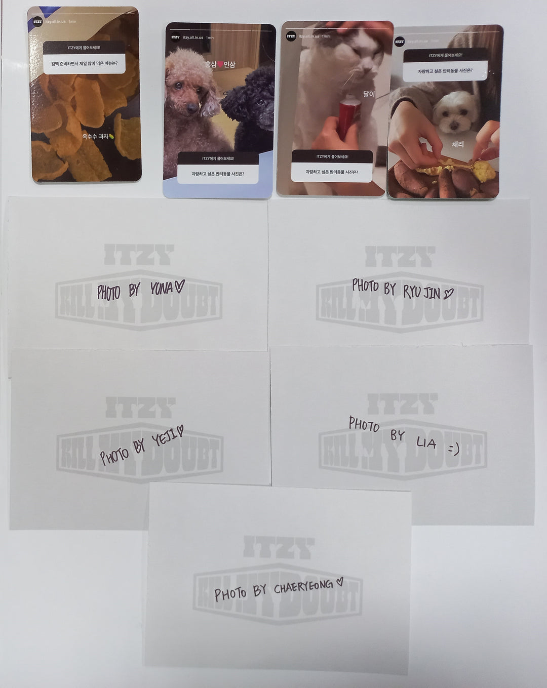 ITZY "KILL MY DOUBT" -  KILL MY DOUBT [LIMITED EDITION] Photocard &amp; ITZY PIC [Restocked 8/4] - HALLYUSUPERSTORE
