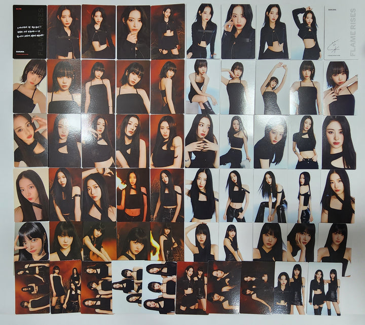 LE SSERAFIM "FLAME RISES" - Mini Photocard (2) [Restocked 8/4] - HALLYUSUPERSTORE