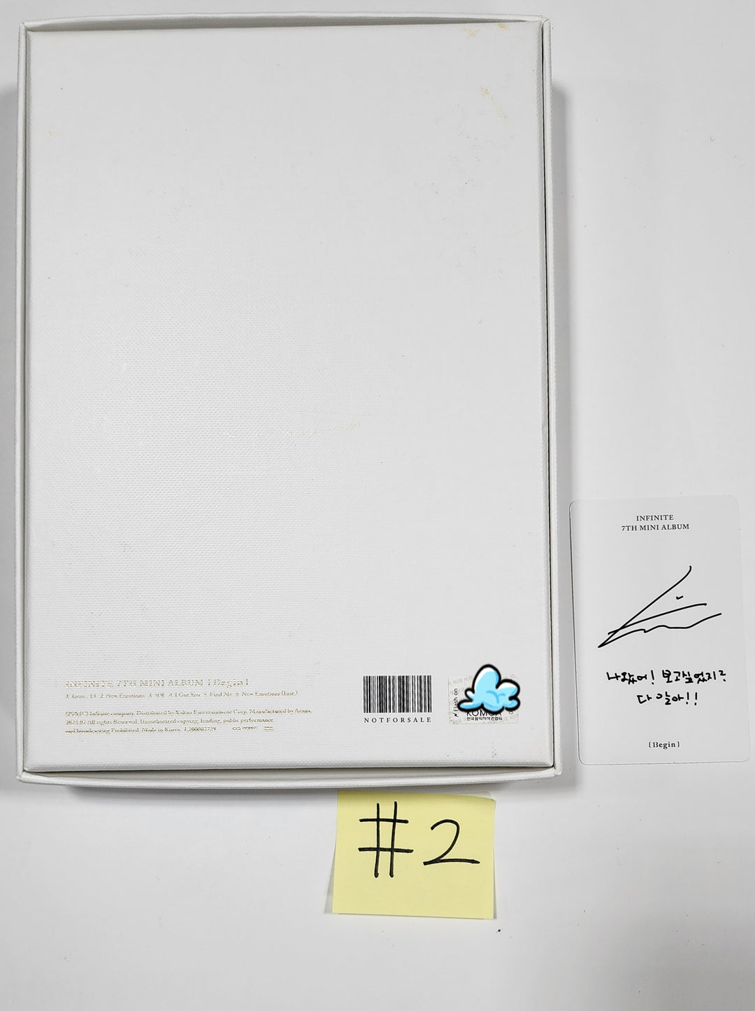 Infinite 7th mini "13egin" - Hand Autographed(Signed) Promo Album - HALLYUSUPERSTORE