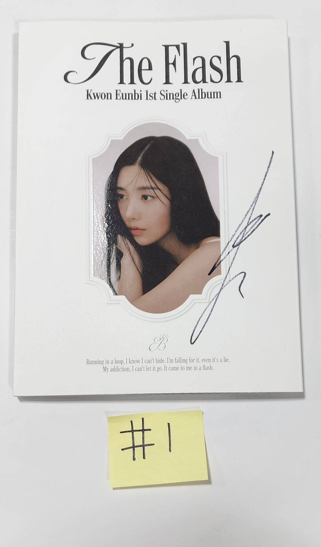 Kwon Eunbi 1st single "The Flash" - Hand Autographed(Signed) Promo Album - HALLYUSUPERSTORE