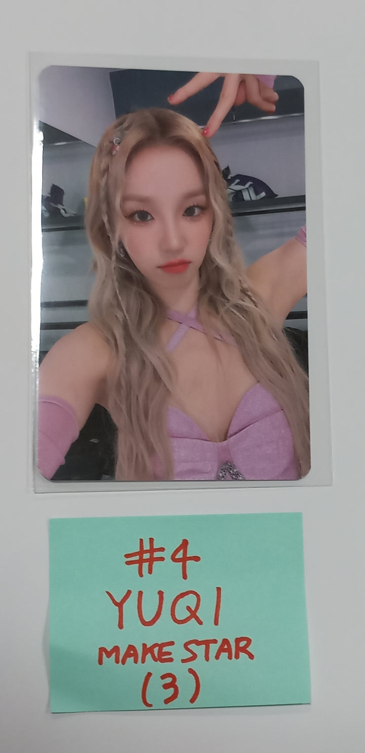 (g) I-DLE "I Feel" - Makestar Fansign Event Photocard Round 4 [POCAALBUM VER.] - HALLYUSUPERSTORE