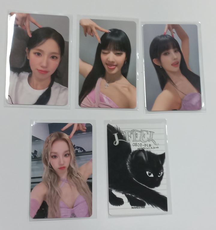 (g) I-DLE "I Feel" - Makestar Fansign Event Photocard Round 4 [POCAALBUM VER.] - HALLYUSUPERSTORE