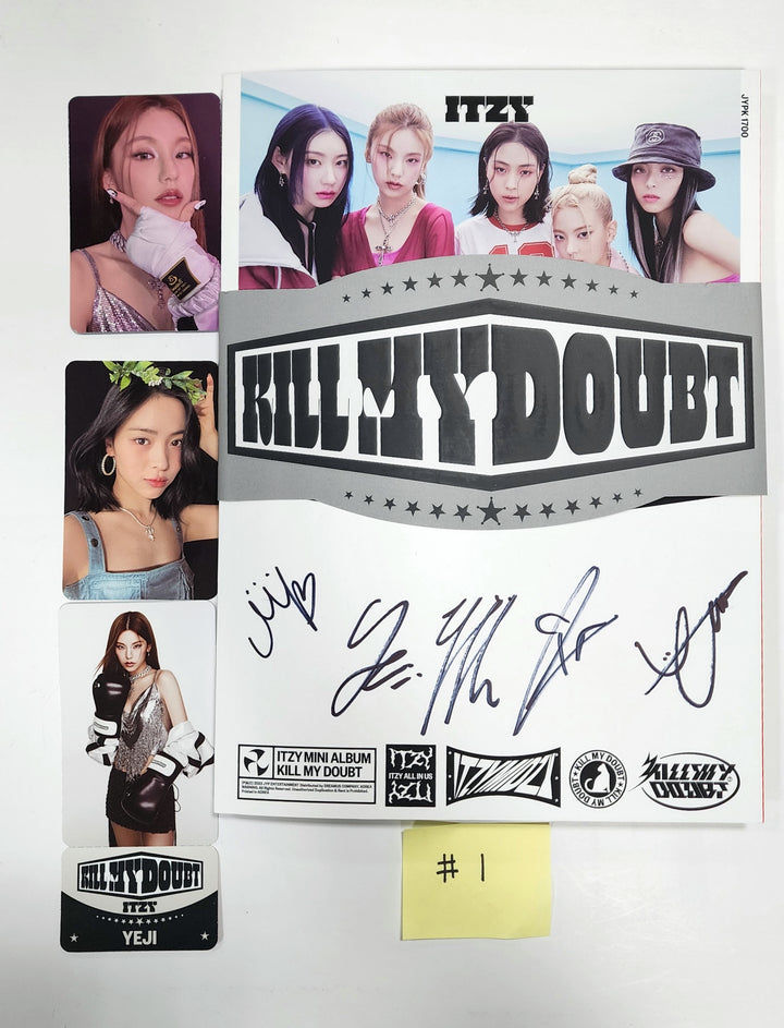 Itzy "Kill My Doubt" - Hand Autographed(Signed) Promo Album - HALLYUSUPERSTORE