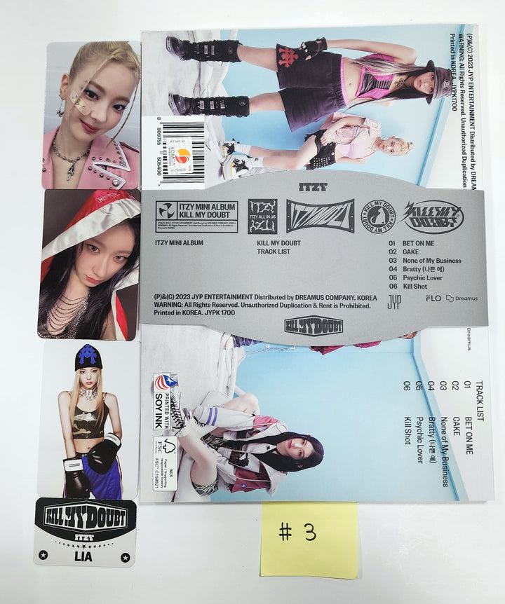 Itzy "Kill My Doubt" - Hand Autographed(Signed) Promo Album - HALLYUSUPERSTORE
