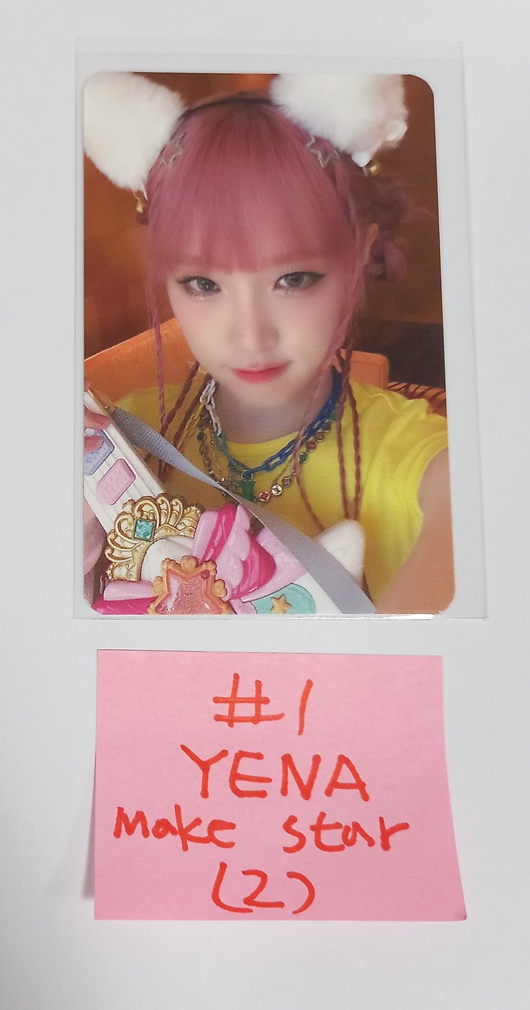 Yena "HATE XX" - Makestar Fansign Event Photocard [Poca Ver.] - HALLYUSUPERSTORE