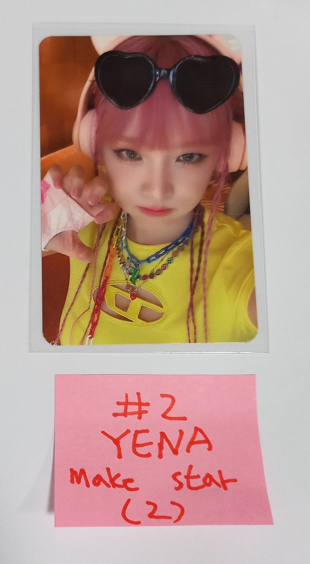 Yena "HATE XX" - Makestar Fansign Event Photocard [Poca Ver.] - HALLYUSUPERSTORE