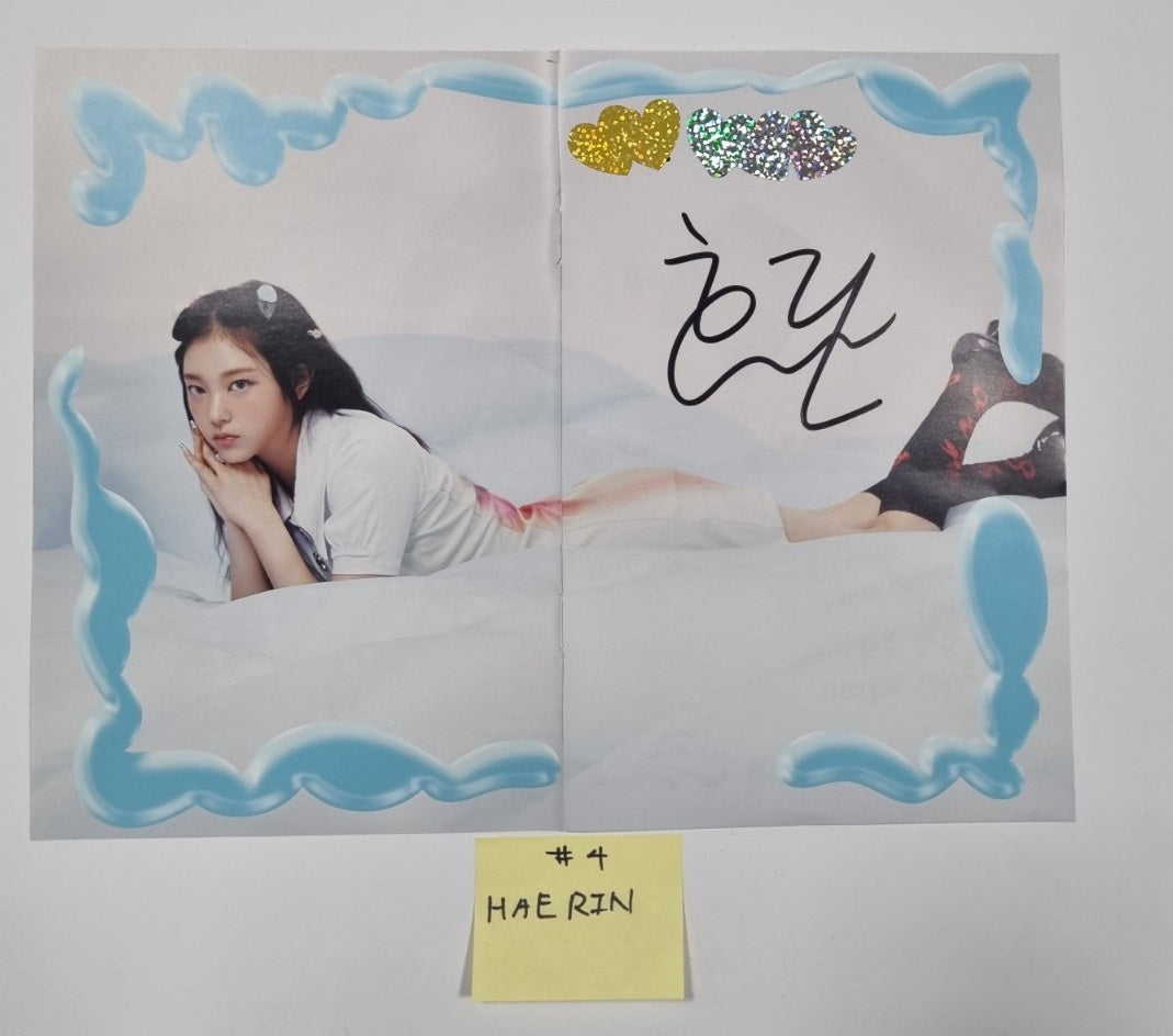New Jeans "Get Up" 2nd EP - A Cut Page From Fansign Event Album - HALLYUSUPERSTORE