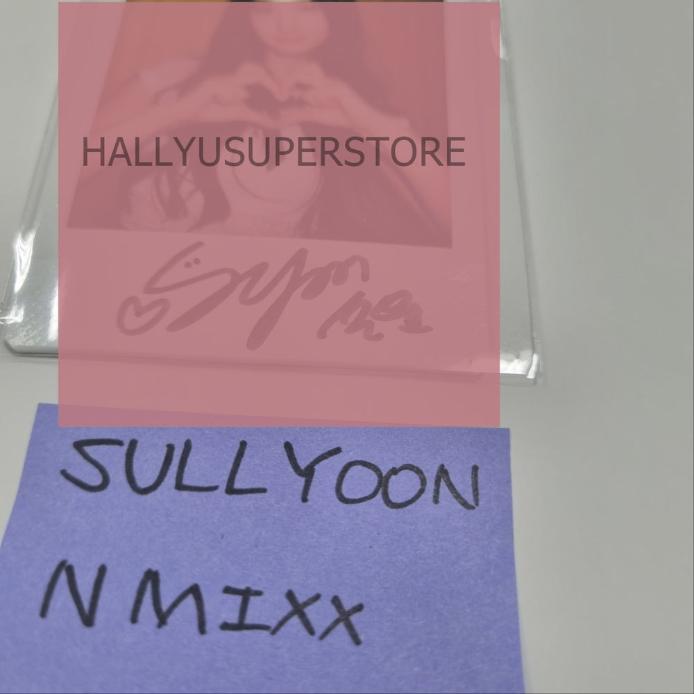 Sullyoon (Of NMIXX) "A Midsummer NMIXX’s Dream" - Hand Autographed(Signed) Polaroid - HALLYUSUPERSTORE