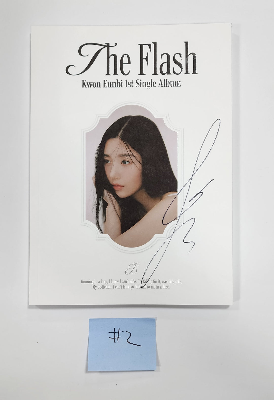 Kwon Eunbi 1st single "The Flash" - Hand Autographed(Signed) Promo Album - HALLYUSUPERSTORE