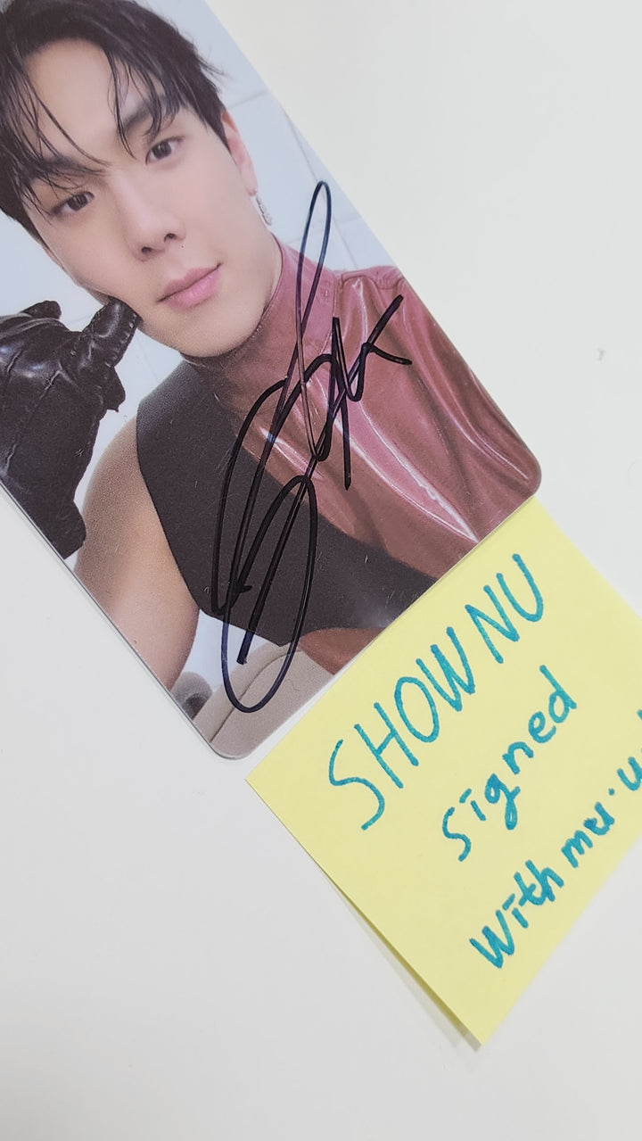 Shownu X Hyungwon "The Unseen" - Withmuu Lucky Draw Event PVC Photocard, Hand Autographed(Signed) PVC Photocard - HALLYUSUPERSTORE