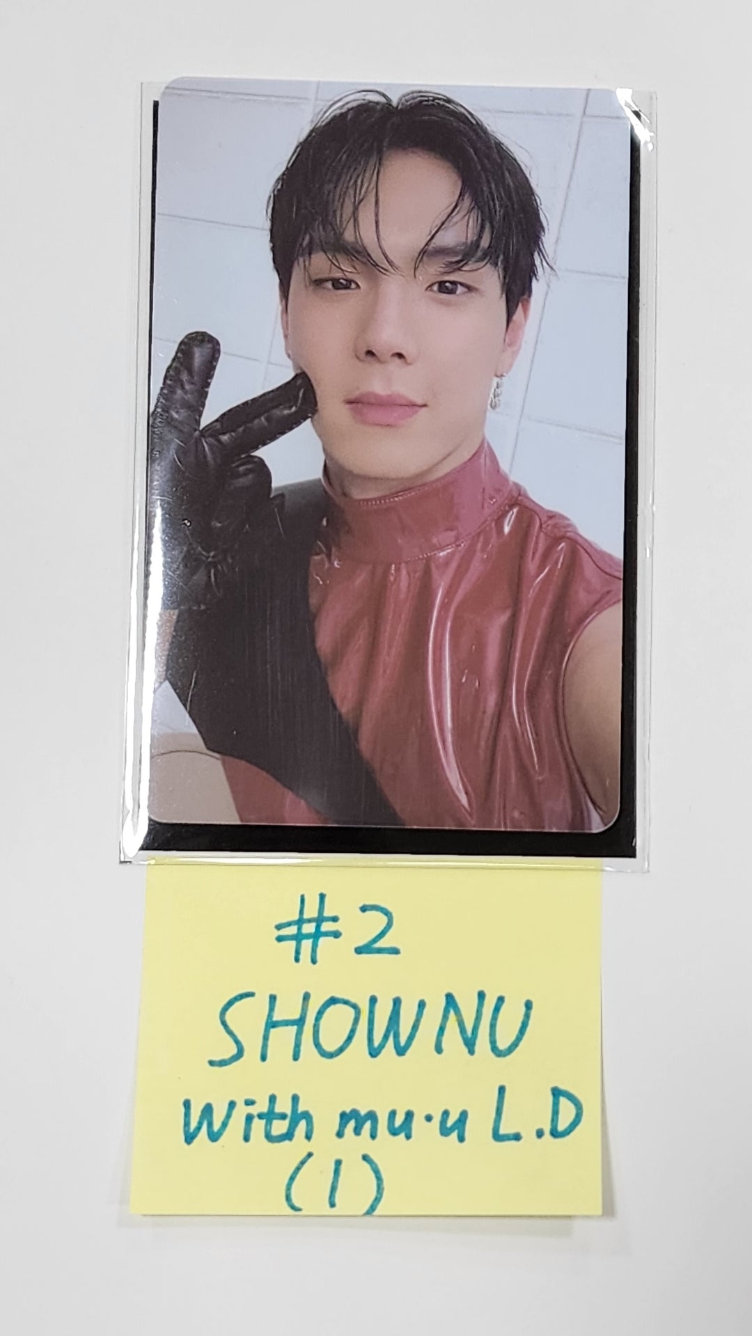 Shownu X Hyungwon "The Unseen" - Withmuu Lucky Draw Event PVC Photocard, Hand Autographed(Signed) PVC Photocard - HALLYUSUPERSTORE