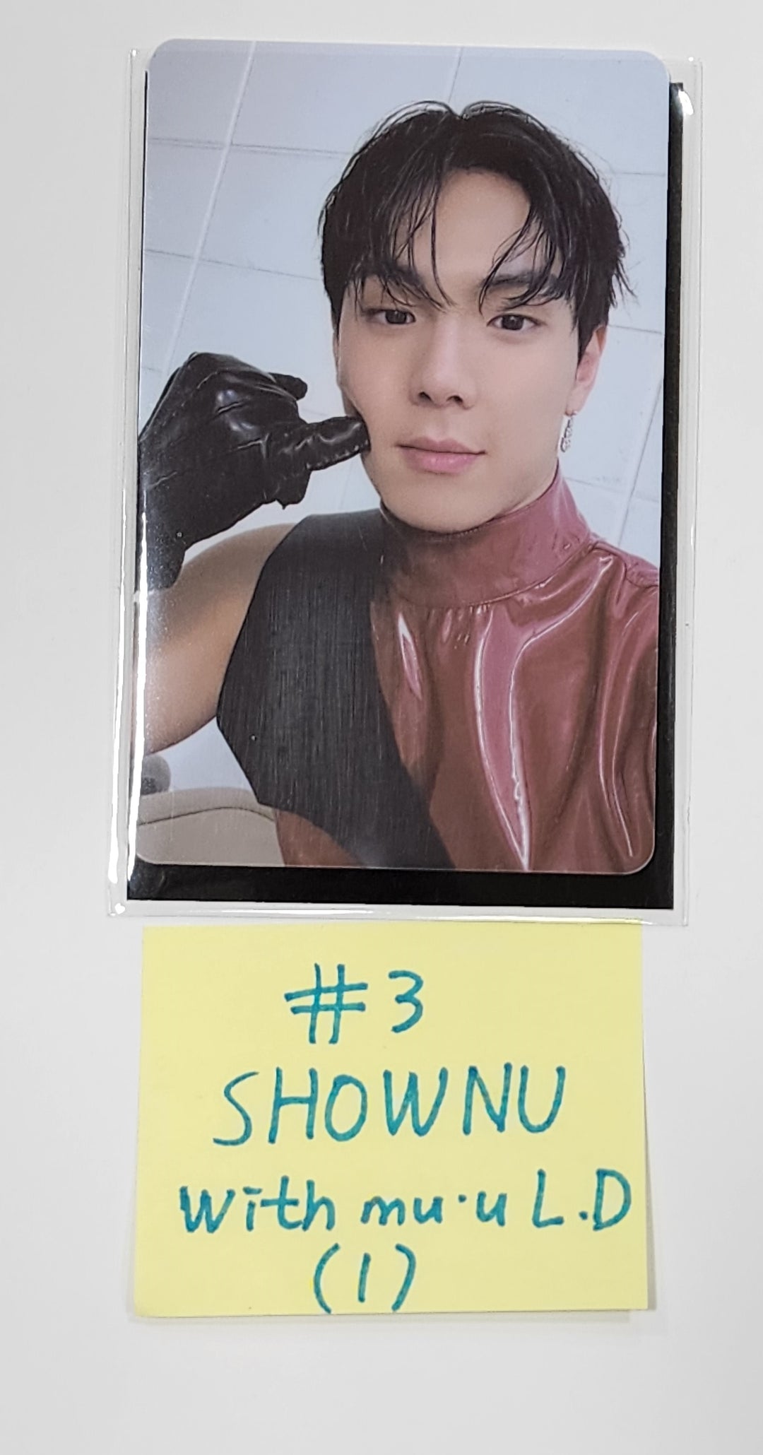 Shownu X Hyungwon "The Unseen" - Withmuu Lucky Draw Event PVC Photocard, Hand Autographed(Signed) PVC Photocard - HALLYUSUPERSTORE