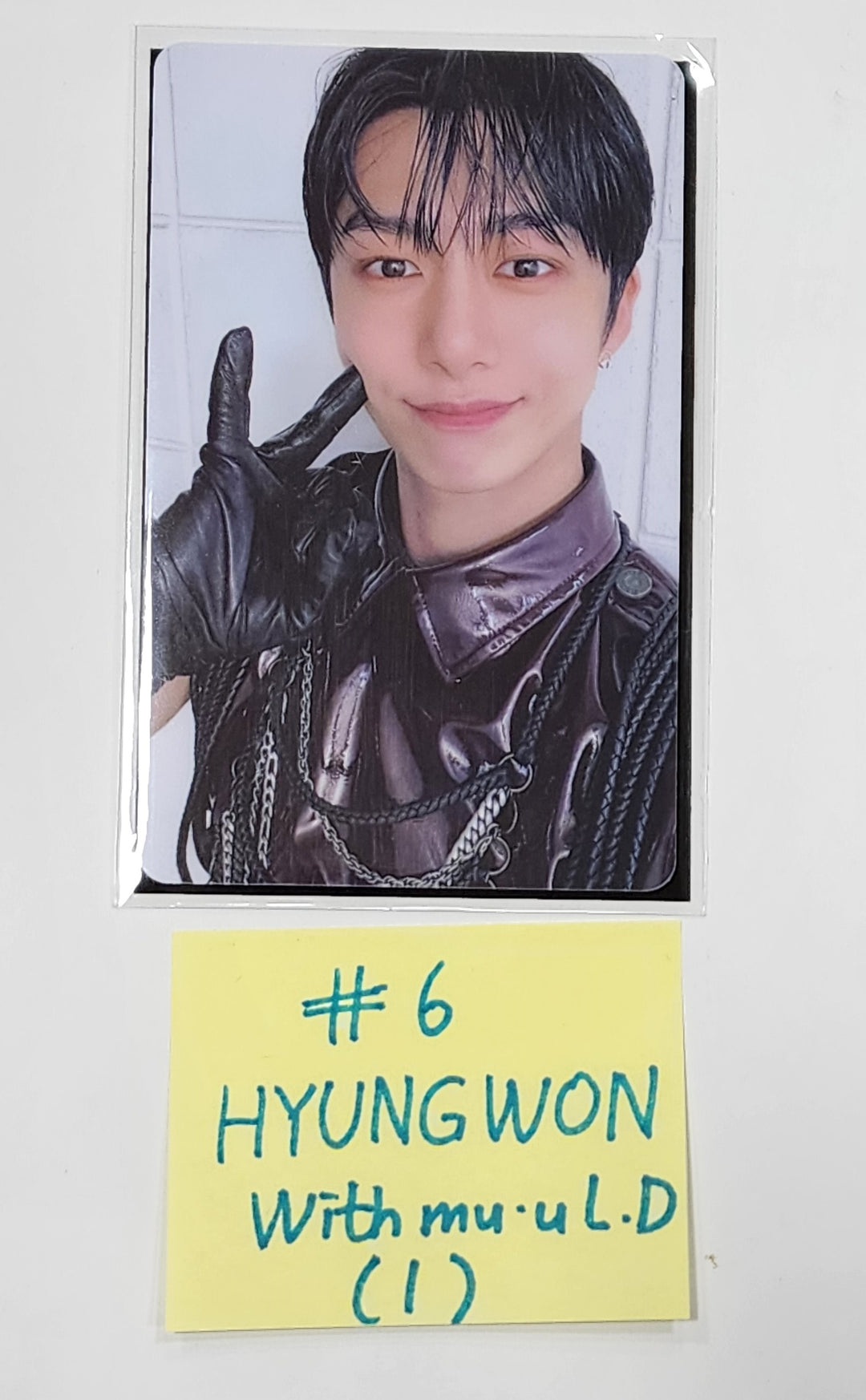 Shownu X Hyungwon "The Unseen" - Withmuu Lucky Draw Event PVC Photocard, Hand Autographed(Signed) PVC Photocard - HALLYUSUPERSTORE