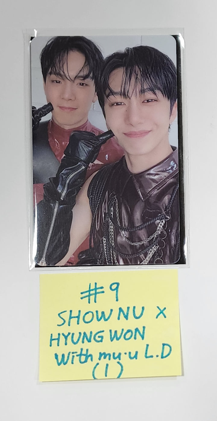 Shownu X Hyungwon "The Unseen" - Withmuu Lucky Draw Event PVC Photocard, Hand Autographed(Signed) PVC Photocard - HALLYUSUPERSTORE
